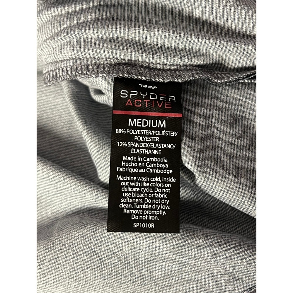 Spyder Active NWT Gray Striped Base Layer Top Women's Size Medium - Picture 4 of 10